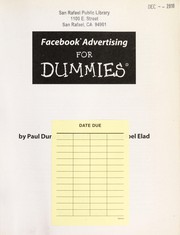 Cover of: Facebook advertising for dummies