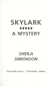 Cover of: Skylark: a mystery