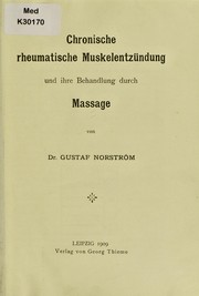 Cover of: Chronische rheumatische Muskelentz©ơndung und ihre Behandlung durch Massage