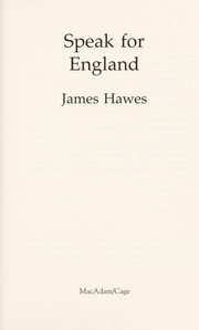 Cover of: Speak for England