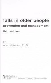 Cover of: Falls in older people : prevention and management by 
