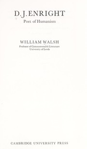 Cover of: D. J. Enright by William Walsh