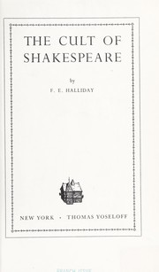 Cover of: The cult of Shakespeare.