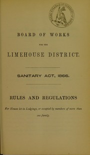 Sanitary Act, 1866 by Limehouse (London, England). Board of Works