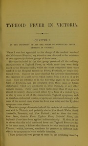 Cover of: Typhoid fever in Victoria by Barrett, James W. Sir