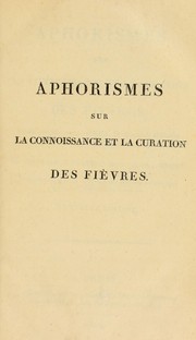 Cover of: Aphorismes sur la connoissance et la curation des fi©·vres by Maximilian Stoll