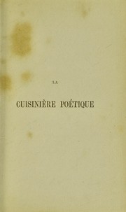 Cover of: La cuisinière poétique