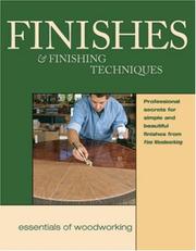Cover of: Finishes & Finishing Techniques by Editors of Fine Woodworking Magazine