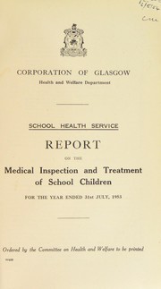 Cover of: [Report 1953] by Glasgow (Scotland)