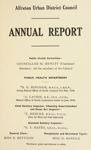 [Report 1954] by Alfreton (England). Urban District Council