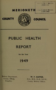 [Report 1949] by Merioneth (Wales). County Council