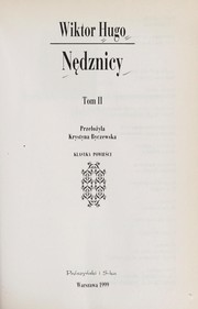 Ne ·dznicy by Victor Hugo