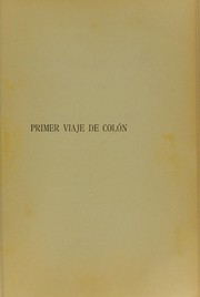 Cover of: Primer viaje de Colón