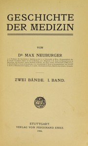 Cover of: Geschichte der Medizin by Max Neuburger