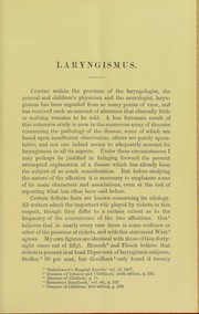 Cover of: Laryngismus