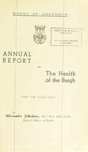 Cover of: [Report 1947]