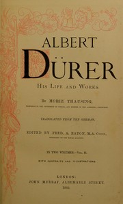 Cover of: Albert D©ơrer, his life and works