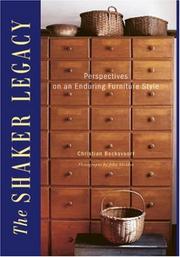 Cover of: The Shaker Legacy by Christian Becksvoort