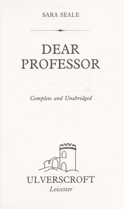 Cover of: Dear Professor