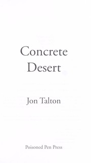 Cover of: Concrete desert by Jon Talton