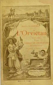 Cover of: L'orvi £etan: histoire d'une famille de charlatans du Pont-Neuf aux XVIIe et XVIIIe si©·cles
