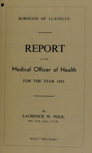 Cover of: [Report 1942] by Llanelli (Wales). Borough Council