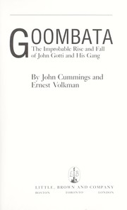 Cover of: Goombata by John Cummings
