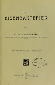 Die eisenbakterien by Molisch Hans