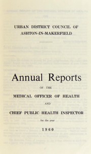 Cover of: [Report 1960] by Ashton-in-Makerfield (England). Urban District Council. n  78087965, Ashton-in-Makerfield (England). Urban District Council. n  78087965