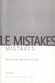 Cover of: Million little mistakes | Heather McElhatton