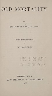 Cover of: Old Mortality by Sir Walter Scott, Sir Walter Scott