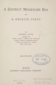 Cover of: A district messenger boy by James Otis Kaler