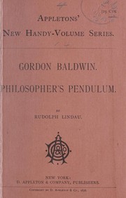 Cover of: Gordon Baldwin, and The Philosoper