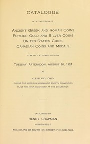 Cover of: Catalogue of a collection of ancient Greek and Roman coins ...