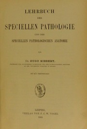 Cover of: Lehrbuch der speciellen Pathologie und der speciellen pathologischen Anatomie