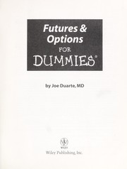 Cover of: Futures & options for dummies by Joe Duarte, Joe Duarte