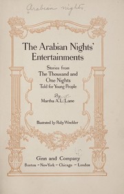 Cover of: The Arabian Nights' Entertainments: Stories from The Thousand and One Nights Told for Young People