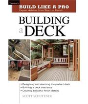 Cover of: Building a Deck (Build Like A Pro)