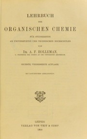 Cover of: Lehrbuch der organischen chemie f©ơr studierende an universit©Þten und technischen hochschulen