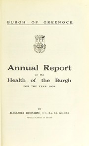 Cover of: [Report 1934]