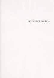 Cover of: Let's visit Bolivia by John Griffiths