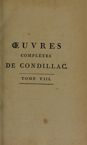 Cover of: Œuvres de Condillac