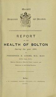 Cover of: [Report 1895]