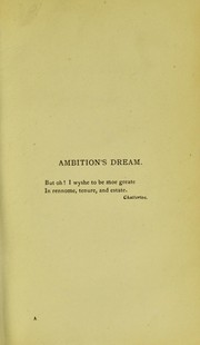 Cover of: Ambition's dream: a politico-social essay