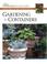 Cover of: Gardening in Containers