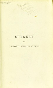 Cover of: Surgery by William Johnson Walsham