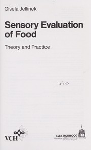 Cover of: Sensory evaluation of food : theory and practice by 