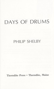 Cover of: Days of Drums by Philip Shelby