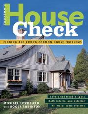 Cover of: Taunton's house check: finding and fixing common house problems