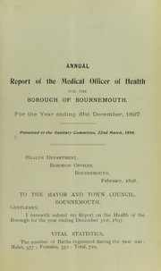 Cover of: [Report 1897]